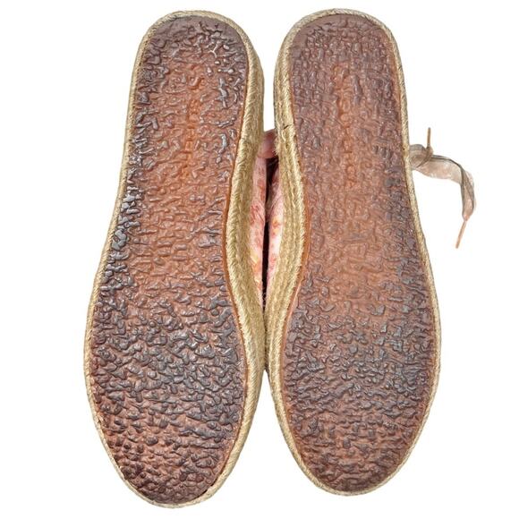 SUPERGA x LOVESHACKFANCY 2730 Espadrille Sneakers in Floral Tokyo Pink Size 8.5 - Picture 9 of 12